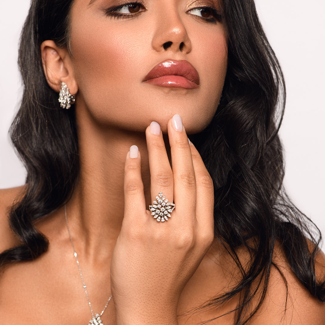 Red Carpet Pear Shaped Diamond Ring