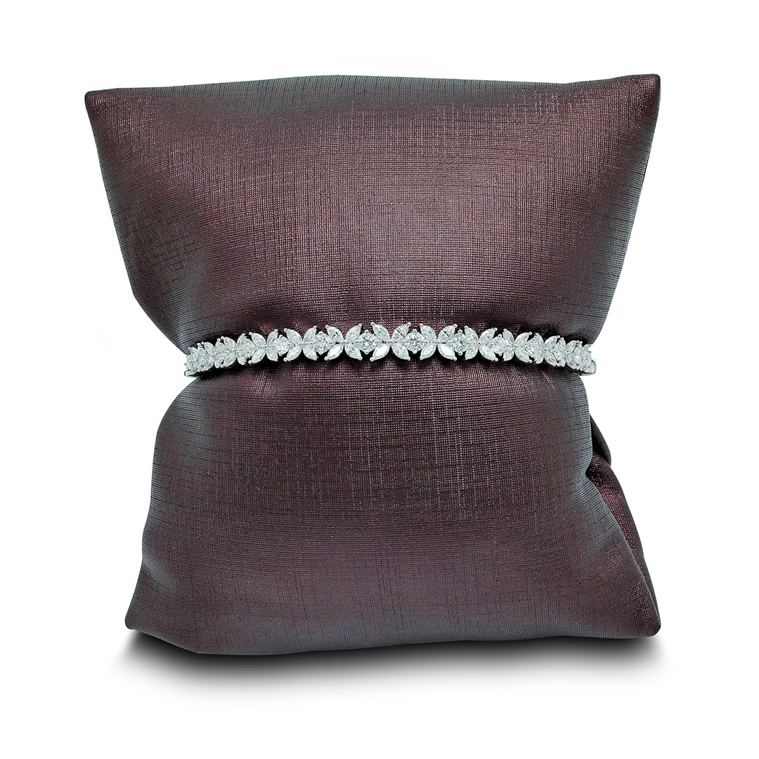 Red Carpet Round and Marquise Diamond Bangle - Large