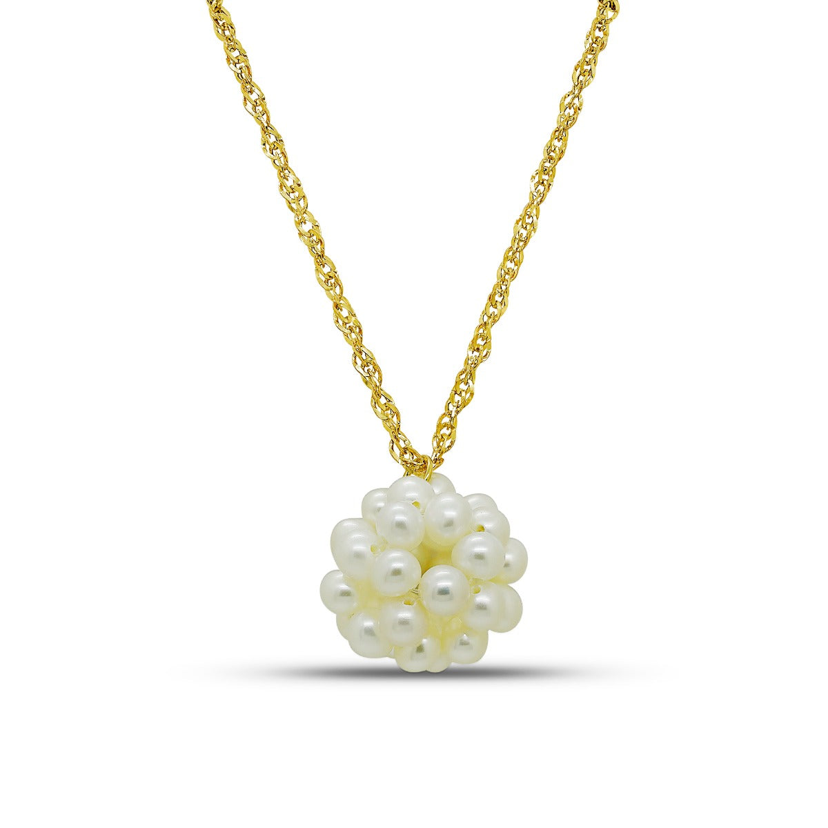 Sakura Kimono Pearl Cluster Necklace