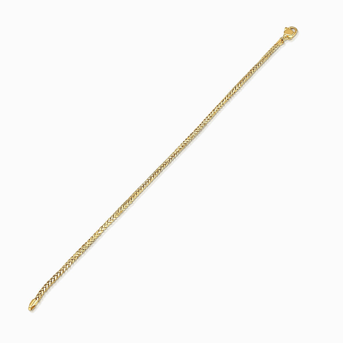 Classic Wheat Link 18K Gold Bracelet
