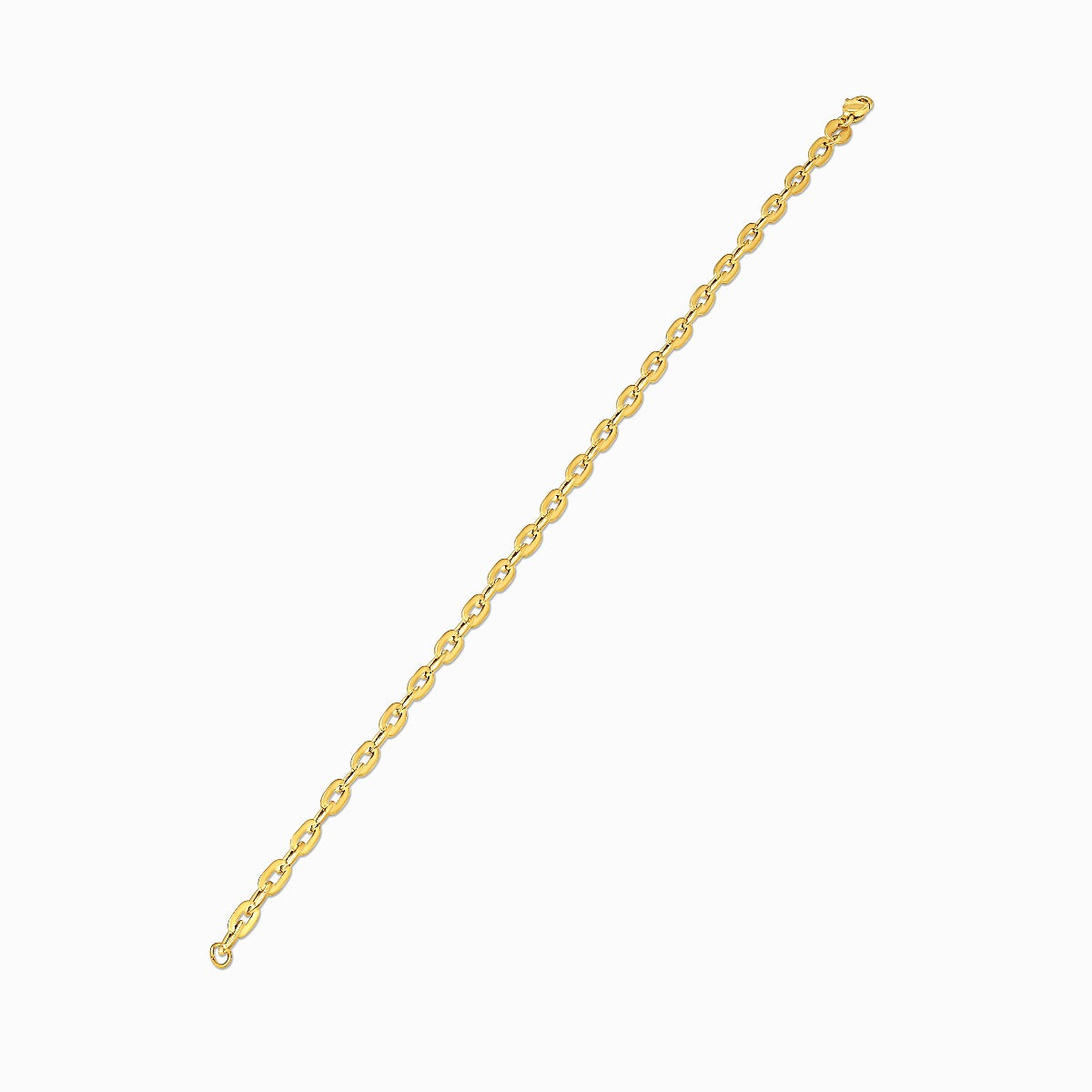Classic Oval Link 18K Gold Bracelet
