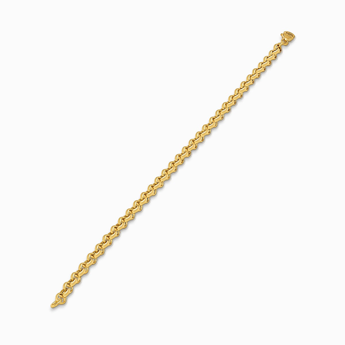 Classic Rolo Link 18K Gold Bracelet