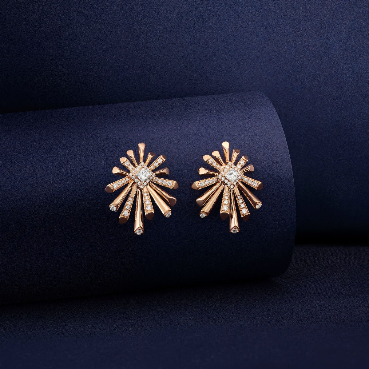 Carine Starburst Diamond Stud Earring