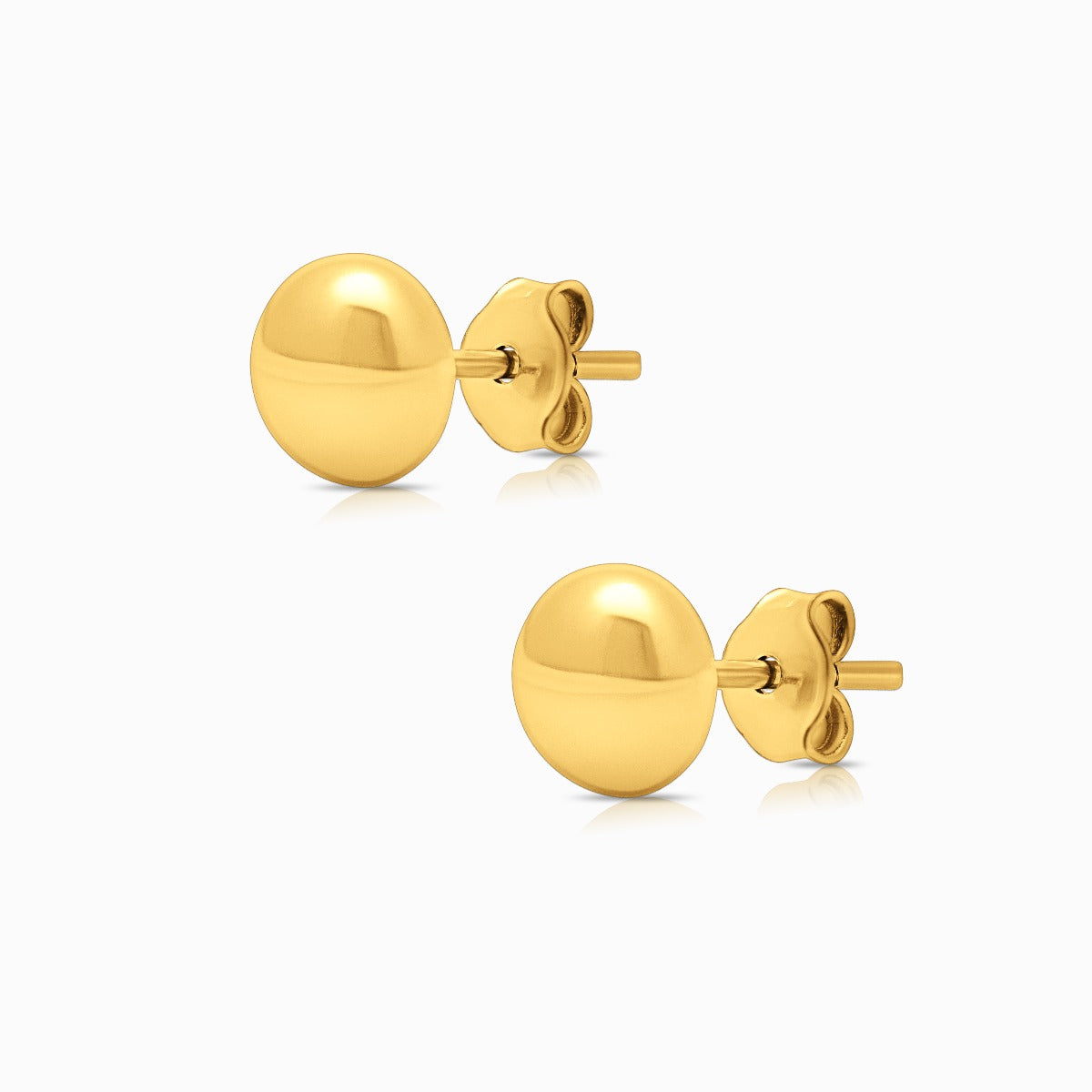 Dome Stud Earrings in 18K Yellow Gold - Medium