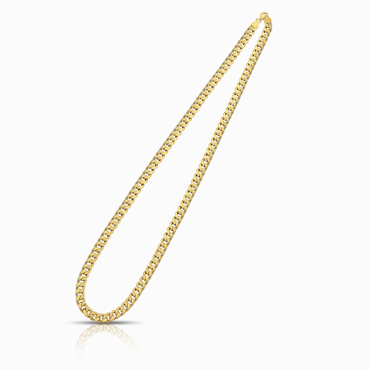 Classic Curb Link 18K Gold Necklace