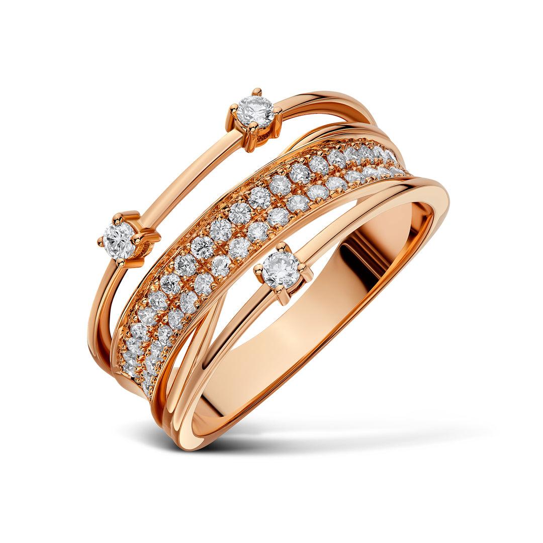 Midnight Rose Diamond Ring - Small