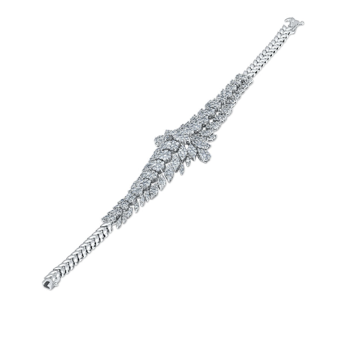 Celestial Bloom Diamond Bridal Necklace Set