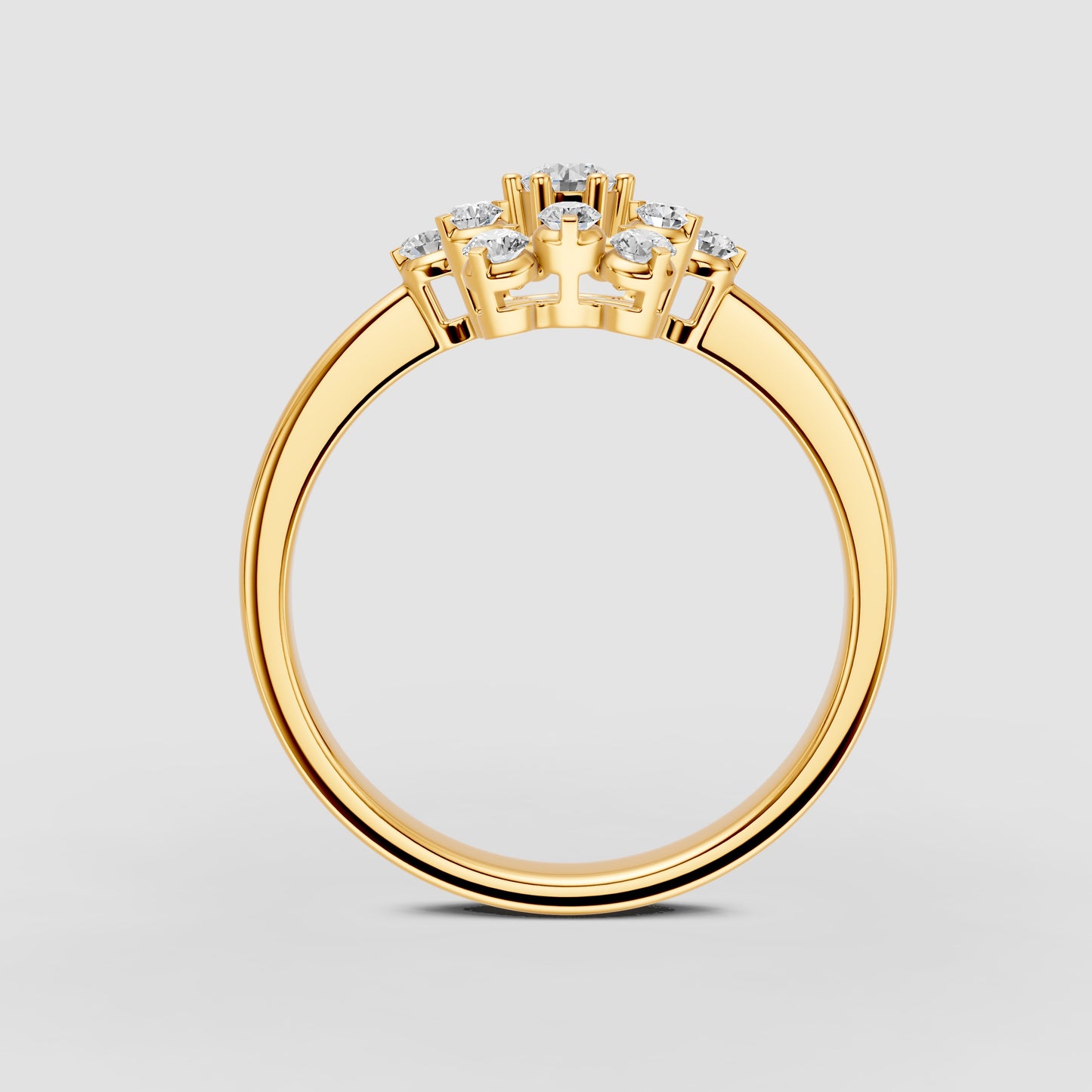 Nakshatra Stellar Brilliance Diamond Cluster Ring