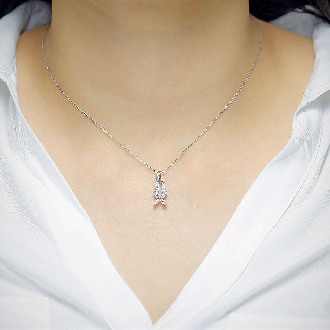 Red Carpet Flower Diamond Pendant