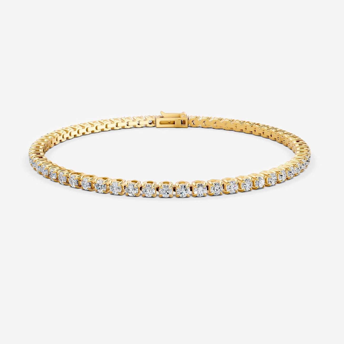Classic 10 Carat Tennis Bracelet in 18K Yellow Gold