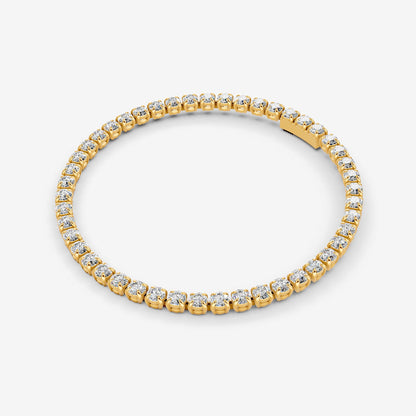 Classic 5 Carat Tennis Bracelet in 18K Yellow Gold