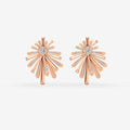 Carine Starburst Diamond Earrings - Large
