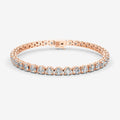 Classic 15 Carat Tennis Bracelet in 18K Rose Gold