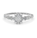 Red Carpet Diamond Flower Bangle