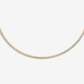 Non Graduated Classic 12 Carat Tennis Necklace in 18K Yellow Gold