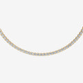 Graduated Classic 7.5 Carat Tennis Necklace in 18K Yellow Gold