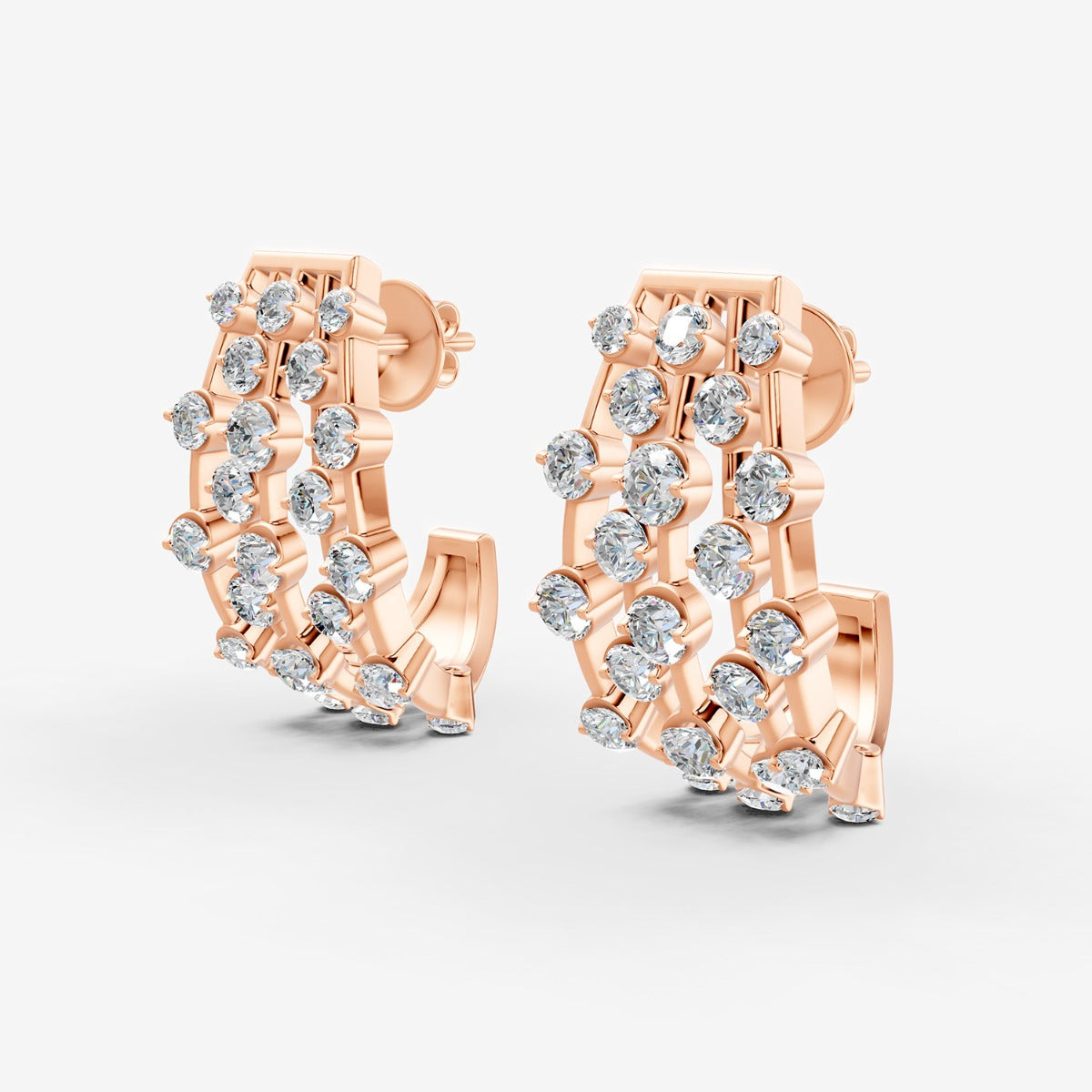 Amara Diamond Earring Rose Gold