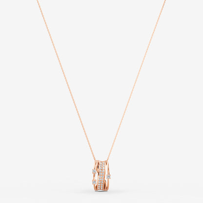 Midnight Rose Diamond Pendant - Medium