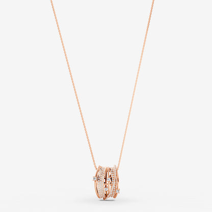 Midnight Rose Diamond Pendant - Large