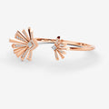 Carine Twin Starburst Diamond Bangle - Large