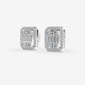 Mirage Emerald-cut 0.5 Carat Look Diamond Stud Earrings