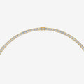 Graduated Classic 15 Carat Tennis Necklace in 18K Yellow Gold