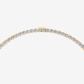 Graduated Classic 5 Carat Tennis Necklace in 18K Yellow Gold