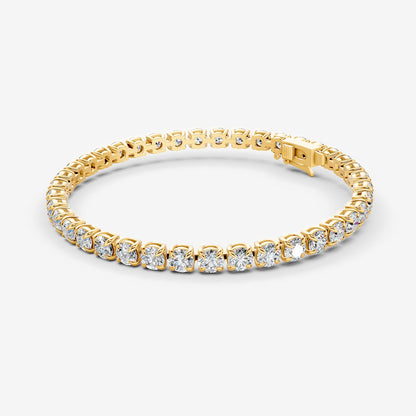 Classic 20 Carat Tennis Bracelet in 18K Yellow Gold