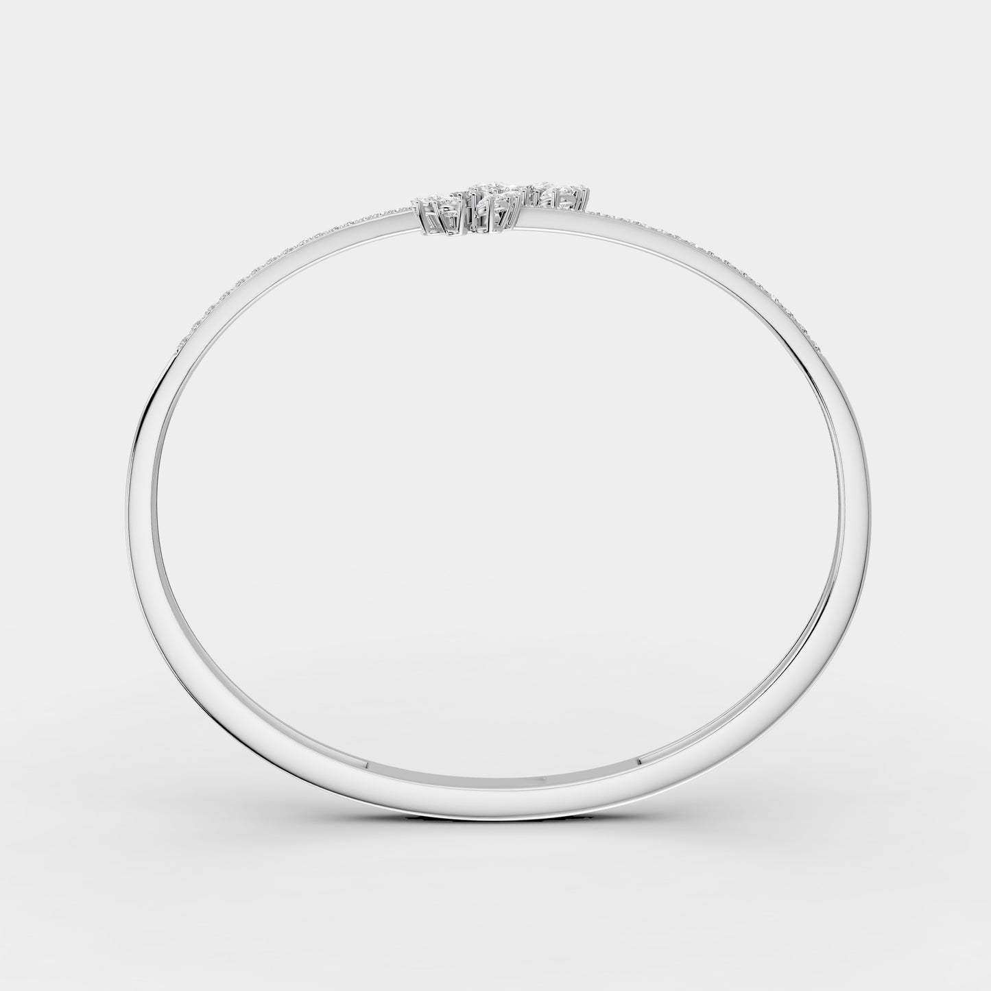 Red Carpet Diamond Blossom Areeq 18K Bangle White Gold
