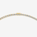 Non Graduated Classic 35 Carat Tennis Necklace in 18K Yellow Gold