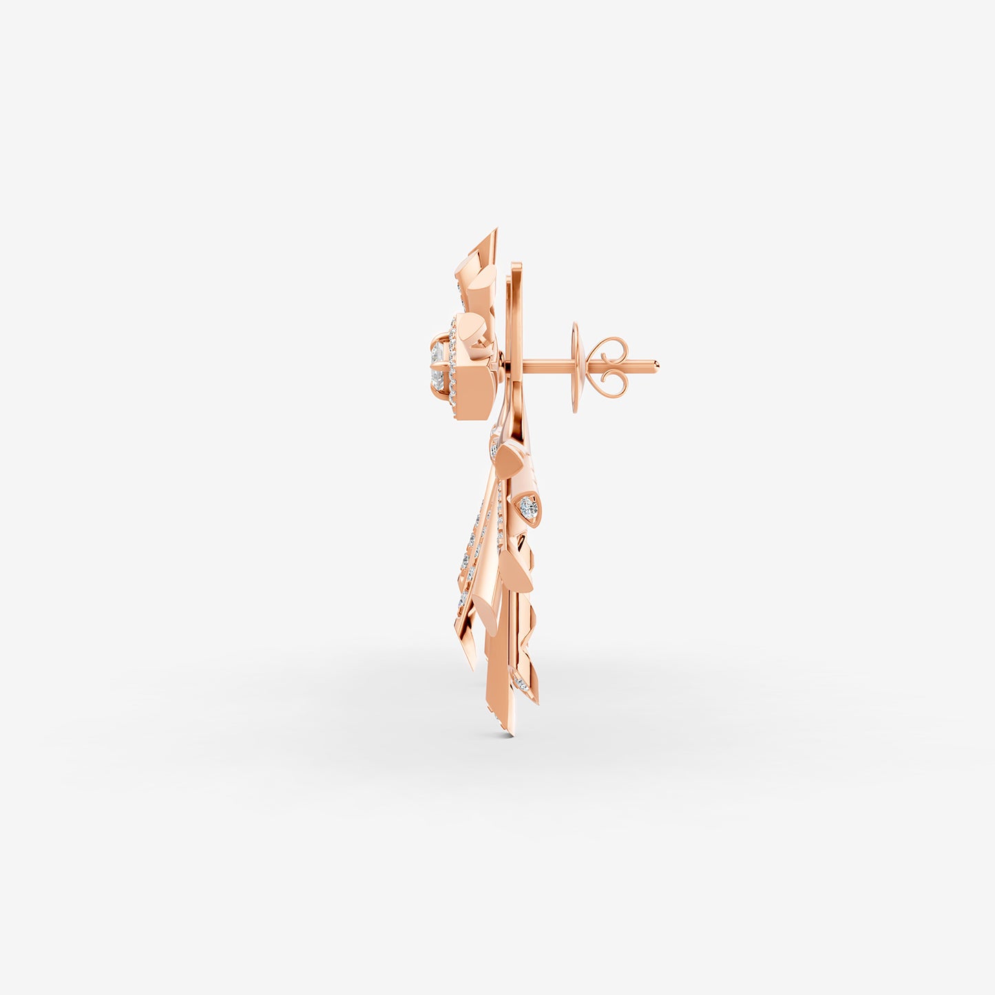 Carine Starburst Diamond Drop Earring - Detachable