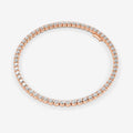 Classic 10 Carat Tennis Bracelet in 18K Rose Gold