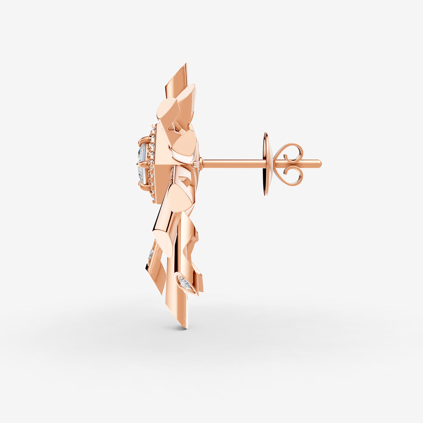 Carine Starburst Diamond Stud Earring