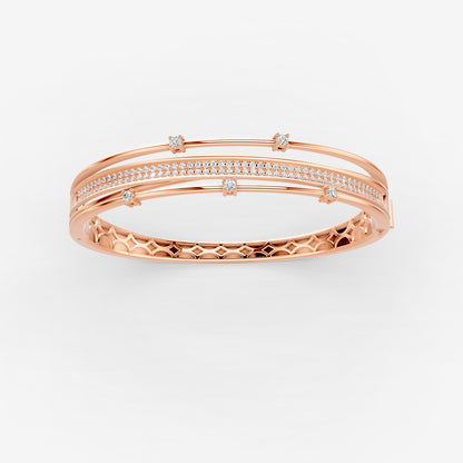 Midnight Rose Diamond Bangle