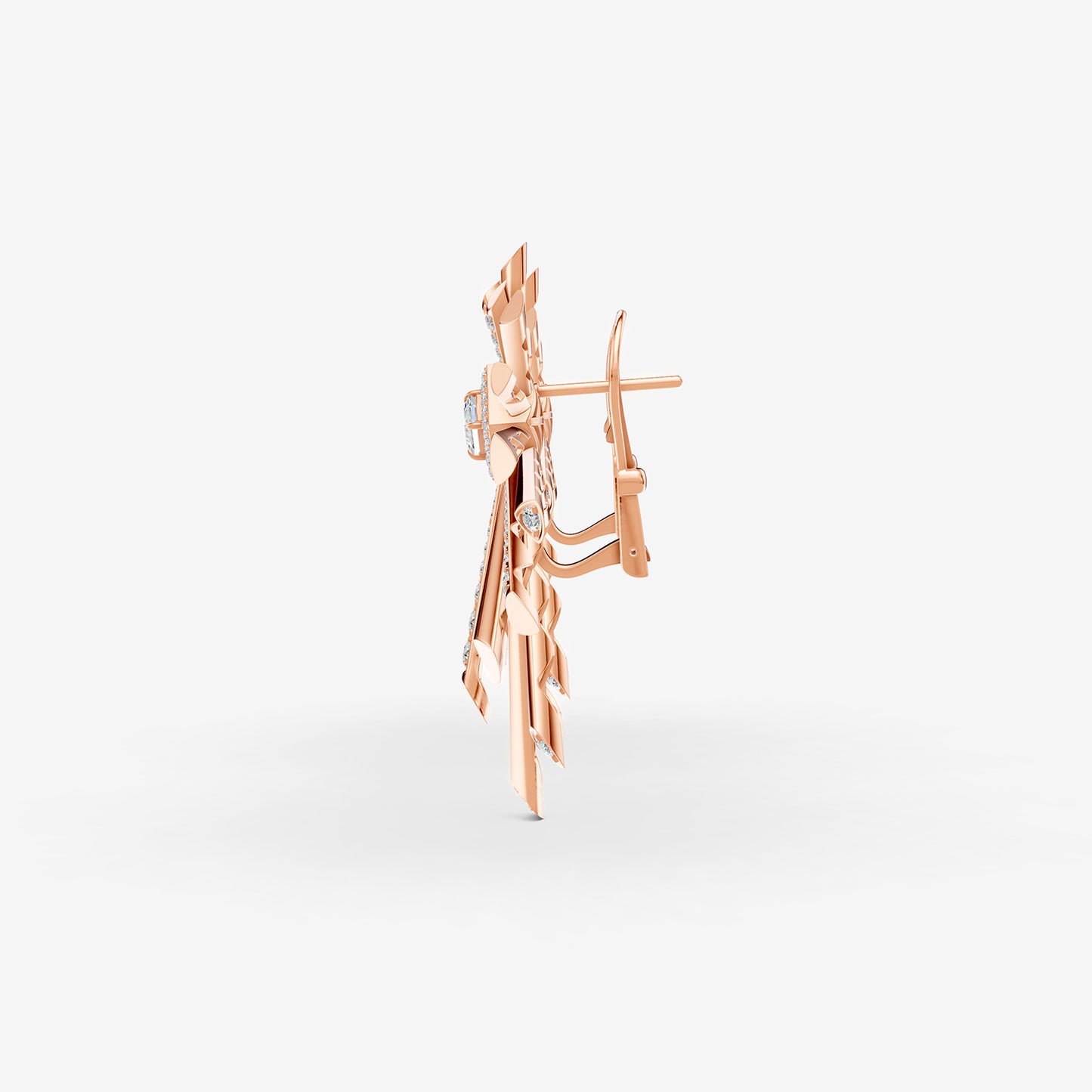 Carine Starburst Diamond Earrings - Large