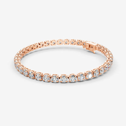 Classic 20 Carat Tennis Bracelet in 18K Rose Gold