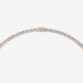 Graduated Classic 5 Carat Tennis Necklace in 18K Rose Gold