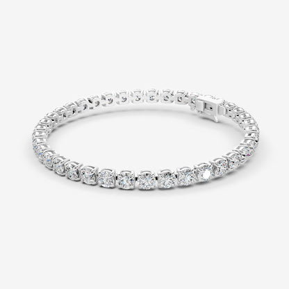 Classic 20 Carat Tennis Bracelet in 18K White Gold