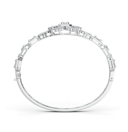 Red Carpet Diamond Flower Bangle