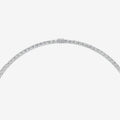 Graduated Classic 10 Carat Tennis Necklace in 18K White Gold