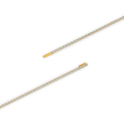 Classic 10 Carat Tennis Bracelet in 18K Yellow Gold