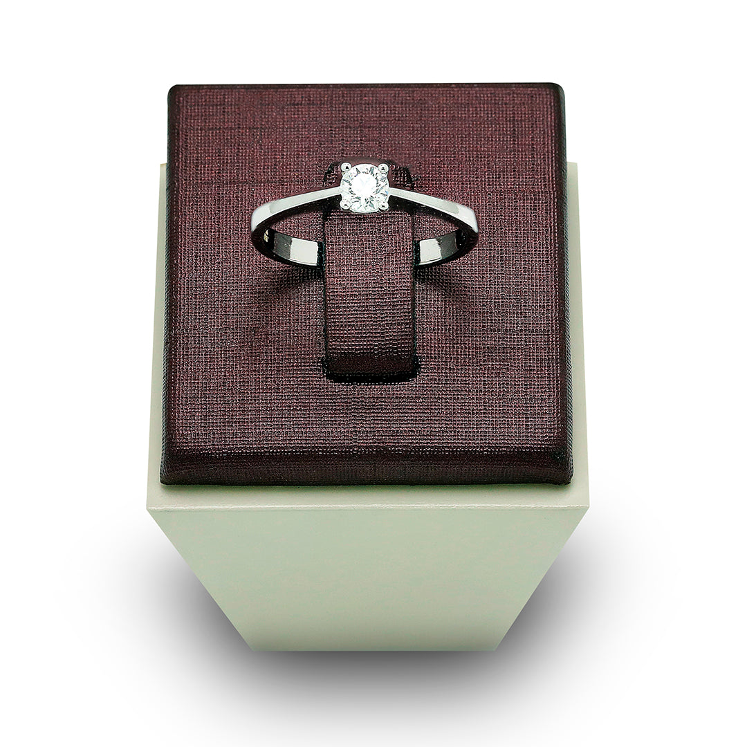 0.75 Carat Natural Round Diamond Solitaire Ring