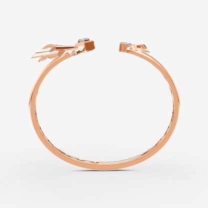 Carine Twin Starburst Diamond Bangle - Large