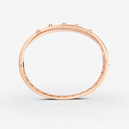 Midnight Rose Diamond Bangle
