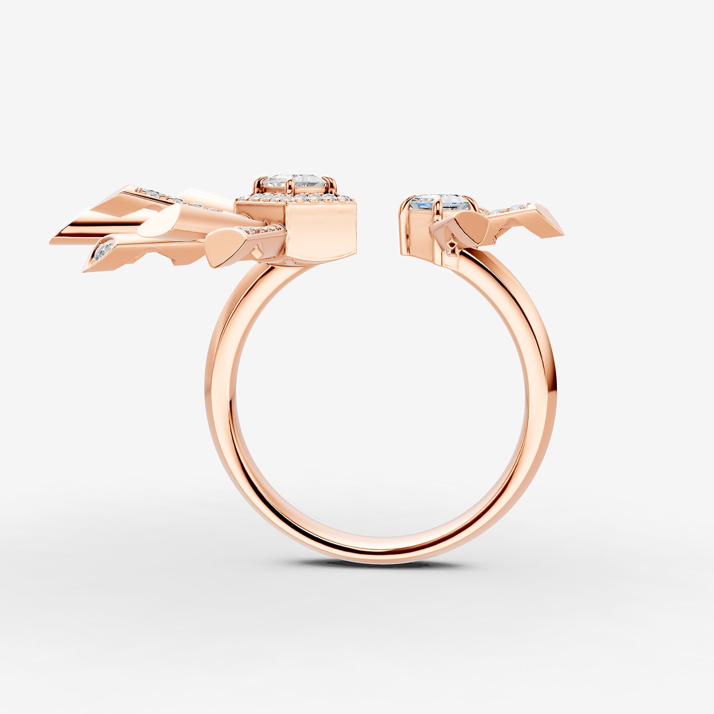 Carine Twin Starburst Diamond Ring