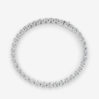 Classic 20 Carat Tennis Bracelet in 18K White Gold