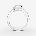 Mirage 1 Ct Look Emerald Cut Diamond Ring