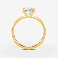 Classic Radiant Solitaire Ring in 18K Yellow Gold