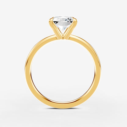 Classic Radiant Solitaire Ring in 18K Yellow Gold