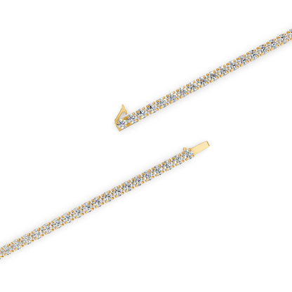 Classic 20 Carat Tennis Bracelet in 18K Yellow Gold